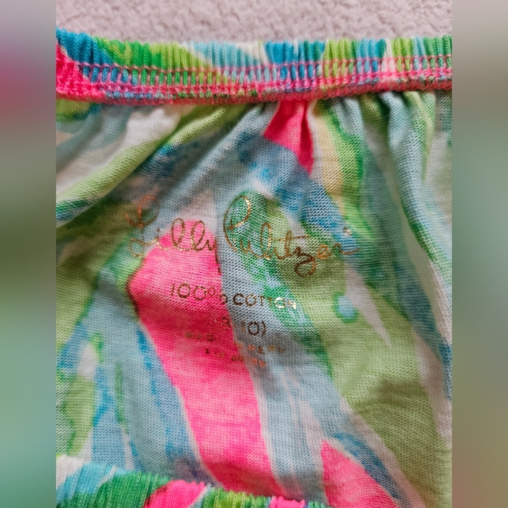 Lilly Pulitzer Girls Mini Enna Off- Shoulder Dress L(8-10) - Picture 6 of 7